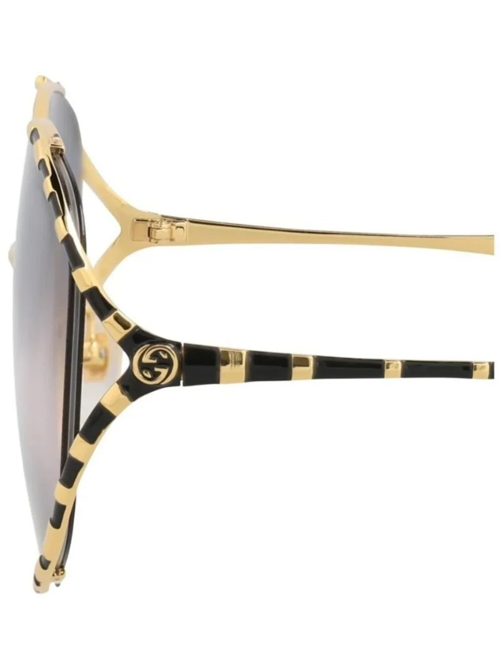 New Gucci Womens Round/Oval Gold Black Grey Fashion Designer Sunglasses